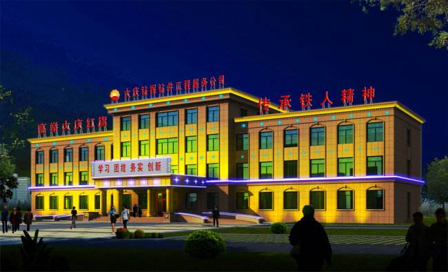 甘肅景觀亮化工程起到突出城市結構的作用
