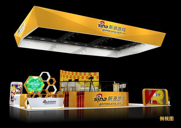 VR與電競首亮相 新浪游戲CJ2016展臺(tái)概念圖(圖2) VR與電競首亮相 新浪游戲CJ2016展臺(tái)概念圖(圖2)