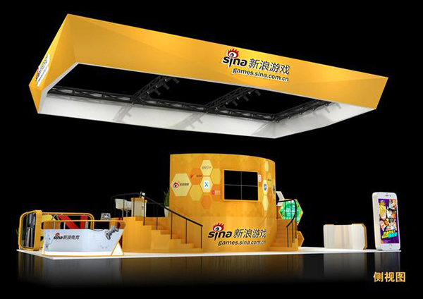 VR與電競首亮相 新浪游戲CJ2016展臺(tái)概念圖(圖4) VR與電競首亮相 新浪游戲CJ2016展臺(tái)概念圖(圖4)