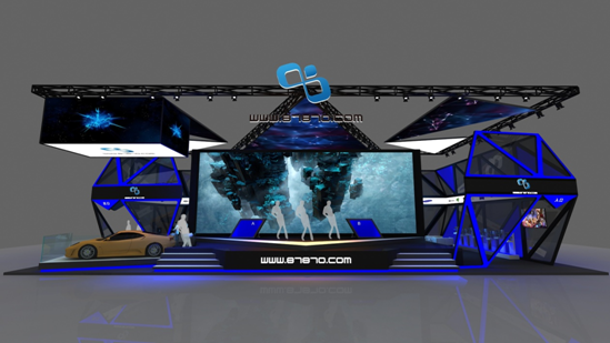 87870展臺(tái)設(shè)計(jì)神秘酷炫惹人遐想(圖1) 87870展臺(tái)設(shè)計(jì)照曝光 神秘酷炫惹人遐想